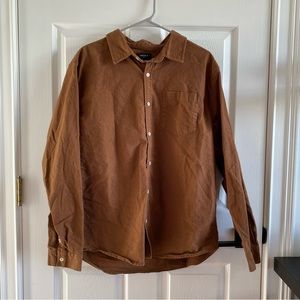 Forever 21 Men’s Brown Button up Shirt